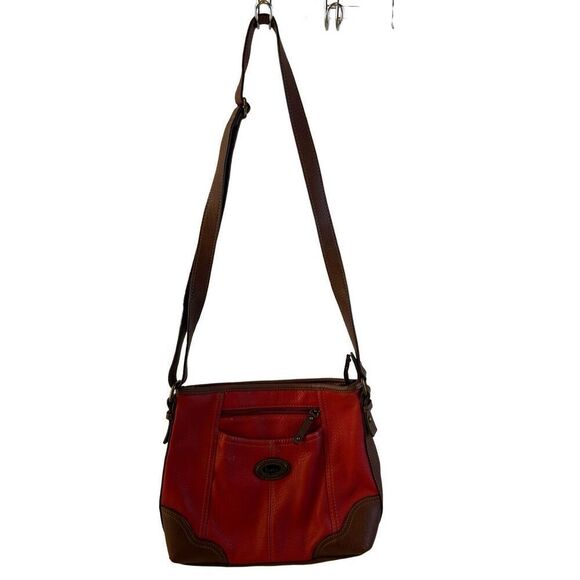 Boc Born shoulder bag red brown 12x9.5” faux leather - Picture 2 of 10